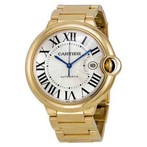 men's gold cartier watch|cartier gold watch men's models.